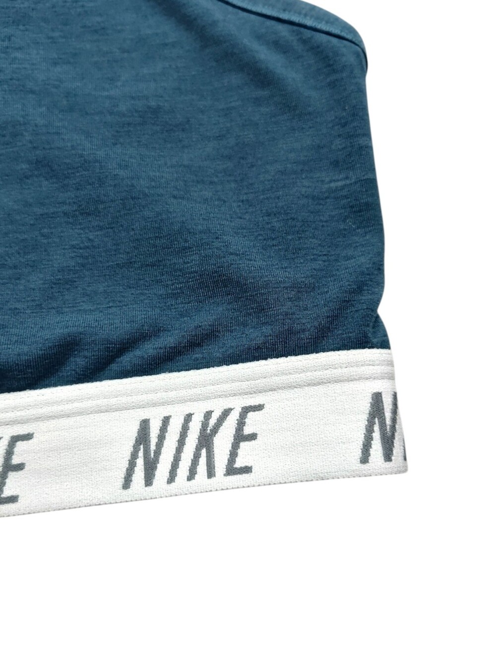 Nike Indy Blue Racerback Logo Band Sports Bra Size Large - Picture 5 of 11